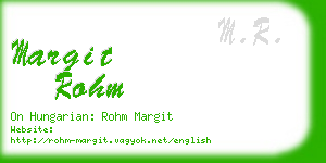 margit rohm business card